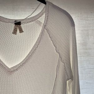 Free people white long sleeve